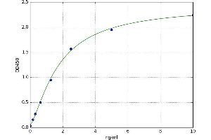 A typical standard curve (USP18 ELISA Kit)