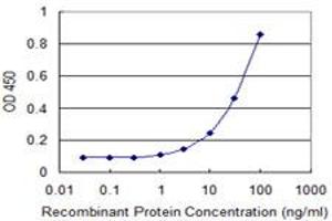 Detection limit for recombinant GST tagged OPA1 is 1 ng/ml as a capture antibody. (OPA1 antibody  (AA 851-960))