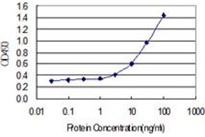 Sandwich ELISA detection sensitivity ranging from 1 ng/mL to 100 ng/mL. (PCK1 (Human) Matched Antibody Pair)