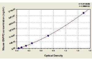 Typical standard curve (ENPP2 ELISA Kit)