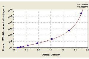 Typical standard curve (14-3-3 theta ELISA Kit)