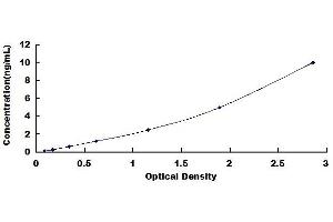 Typical standard curve (IREM1 ELISA Kit)
