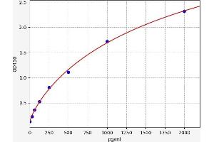 Typical standard curve (Caspase 6 ELISA Kit)