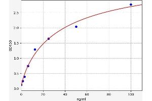 Typical standard curve (beta-2 Microglobulin ELISA Kit)