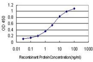 Detection limit for recombinant GST tagged D4S234E is approximately 0.