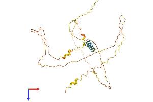 AlphaFold protein structure predicition of Human Recombinant CT47B1 Protein, UniprotID P0C2W7