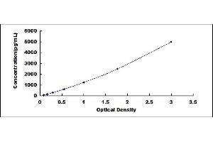 Typical standard curve (Osteocalcin ELISA Kit)