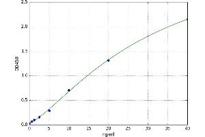 A typical standard curve