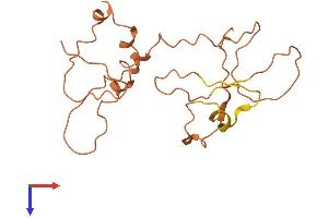 AlphaFold protein structure predicition of Human Recombinant KRTAP1-1 Protein, UniprotID Q07627