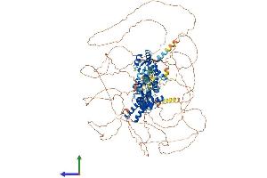 AlphaFold protein structure predicition of Mouse Recombinant Hcn4 Protein, UniprotID O70507