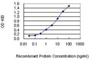 Detection limit for recombinant GST tagged MSC is 0. (Musculin antibody  (AA 1-100))
