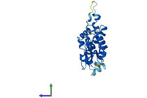 AlphaFold protein structure predicition of Mouse Recombinant Clic5 Protein, UniprotID Q8BXK9 (CLIC5 Protein (AA 1-251) (His tag))