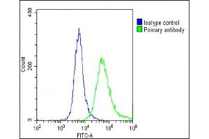 Flow Cytometry (FACS) image for anti-Guanine Nucleotide Binding Protein (G Protein), gamma 3 (GNG3) (AA 39-69) antibody (ABIN6242848)