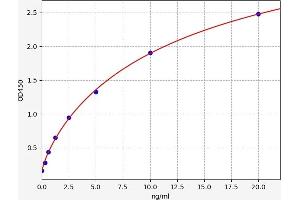Typical standard curve (EDNRB ELISA Kit)