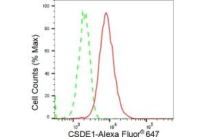 Flow cytometric analysis of CSDE1 expression in C2C12 cells using CSDE1 antibody (ABIN7798122), 1:2,000). (Recombinant CDSE1 antibody)