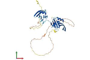 AlphaFold protein structure predicition of Mouse Recombinant Pard6a Protein, UniprotID Q9Z101 (PARD6A Protein (AA 1-346) (His tag))