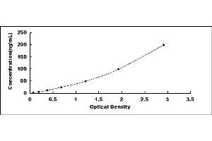 Typical standard curve