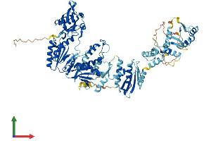 AlphaFold protein structure predicition of Human Recombinant ERVK-18 Protein, UniprotID Q9QC07