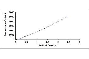 Typical standard curve (FAM19A5 ELISA Kit)