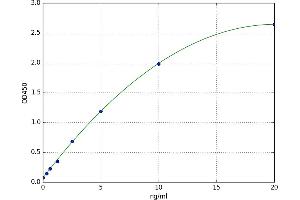 A typical standard curve