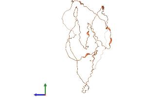 AlphaFold protein structure predicition of Human Recombinant LINC00322 Protein, UniprotID Q6ZN03 (LINC00322 Protein (AA 1-302) (His tag))