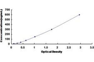 Typical standard curve (Hemoglobin ELISA Kit)