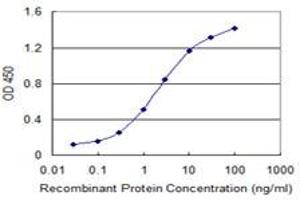 Detection limit for recombinant GST tagged GATA3 is 0. (GATA3 antibody  (AA 103-200))