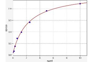 Typical standard curve (KCNJ10 ELISA Kit)