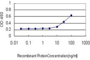 Detection limit for recombinant GST tagged LHX4 is approximately 3ng/ml as a capture antibody. (LHX4 antibody  (AA 208-306))