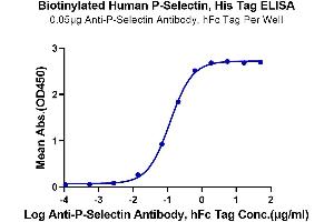 Immobilized Anti-P-selectin Antibody, hFc Tag at 0.