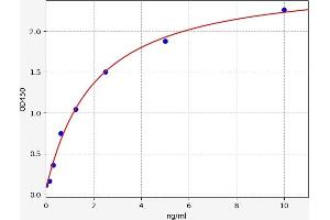 Typical standard curve (CCBL1 ELISA Kit)