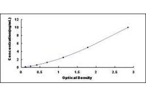 Typical standard curve