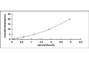 Typical standard curve (TSPO ELISA Kit)