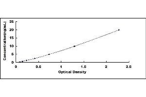 Typical standard curve (UCHL4 ELISA Kit)