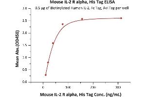 Immobilized Biotinylated Human IL-2, Fc Tag, Avi Tag (ABIN6731255,ABIN6809921) at 5 μg/mL (100 μL/well) on Streptavidin  precoated (0. (CD25 Protein (AA 22-236) (His tag))