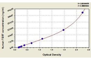 Typical standard curve (TERT ELISA Kit)