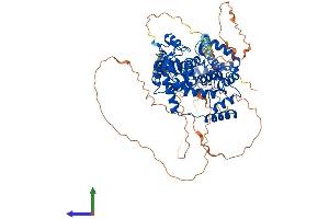 AlphaFold protein structure predicition of Human Recombinant RGS9 Protein, UniprotID O75916 (RGS Protein (AA 1-674) (His tag))