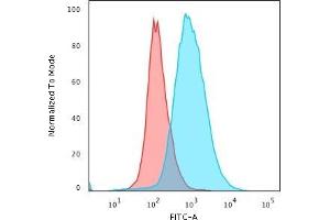 Flow Cytometric Analysis of paraformaldehyde-fixed Jurkat cells using CD28 Mouse Monoclonal Antibody (204. (CD28 antibody)