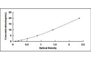 Typical standard curve (Merlin ELISA Kit)