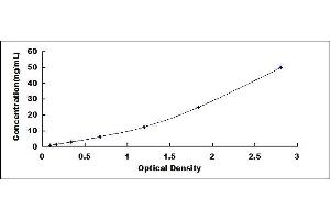 Typical standard curve (DPYSL2 ELISA Kit)