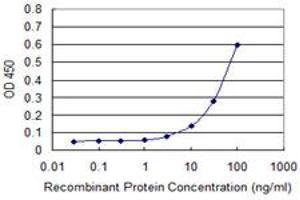 Detection limit for recombinant GST tagged FHIT is approximately 10ng/ml as a capture antibody. (FHIT antibody  (AA 31-130))