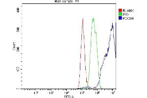 Flow Cytometry analysis of HepG2 cells using anti-PDCD4 antibody (ABIN5518943).