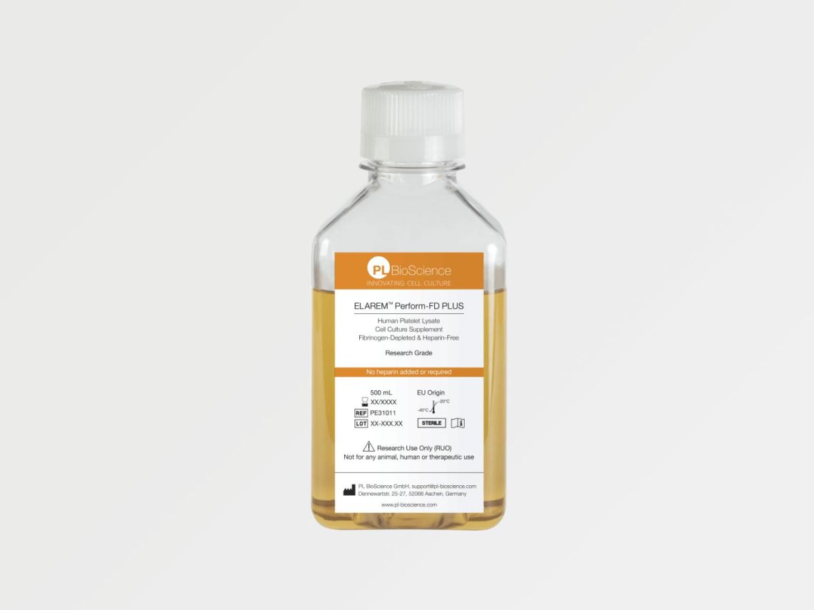 ELAREM Perform, fibrinogen-depleted, Research Grade HPL